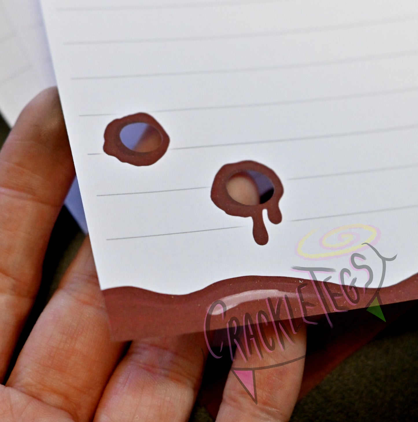 NEW! A4 Vampire Writing Paper, With Bite Holes! 5 or 10 Sheets, Plain or Lined.