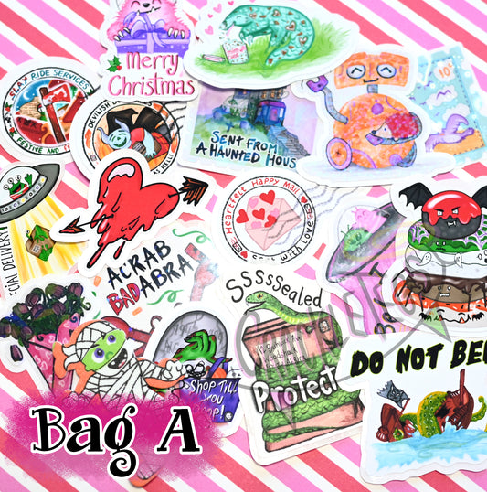 Mixed Flake Sticker Bags.