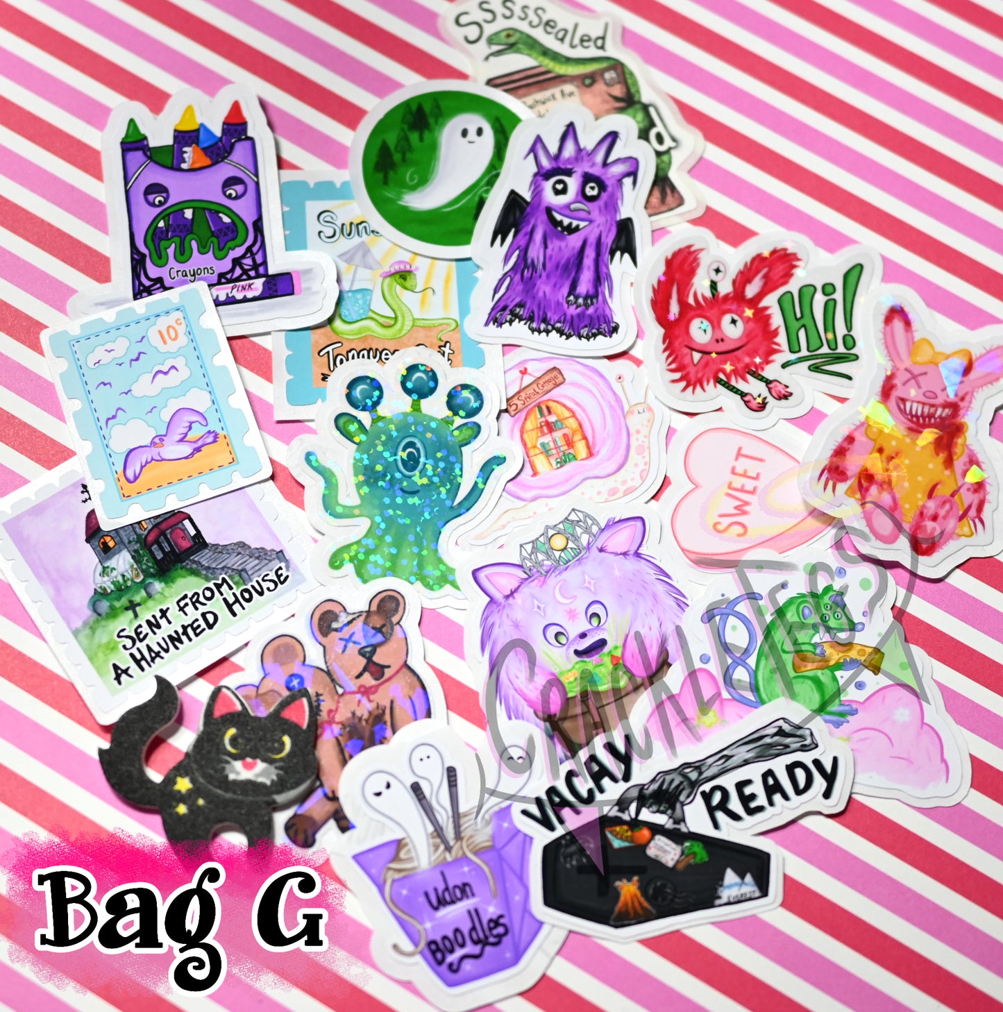 Mixed Flake Sticker Bags.