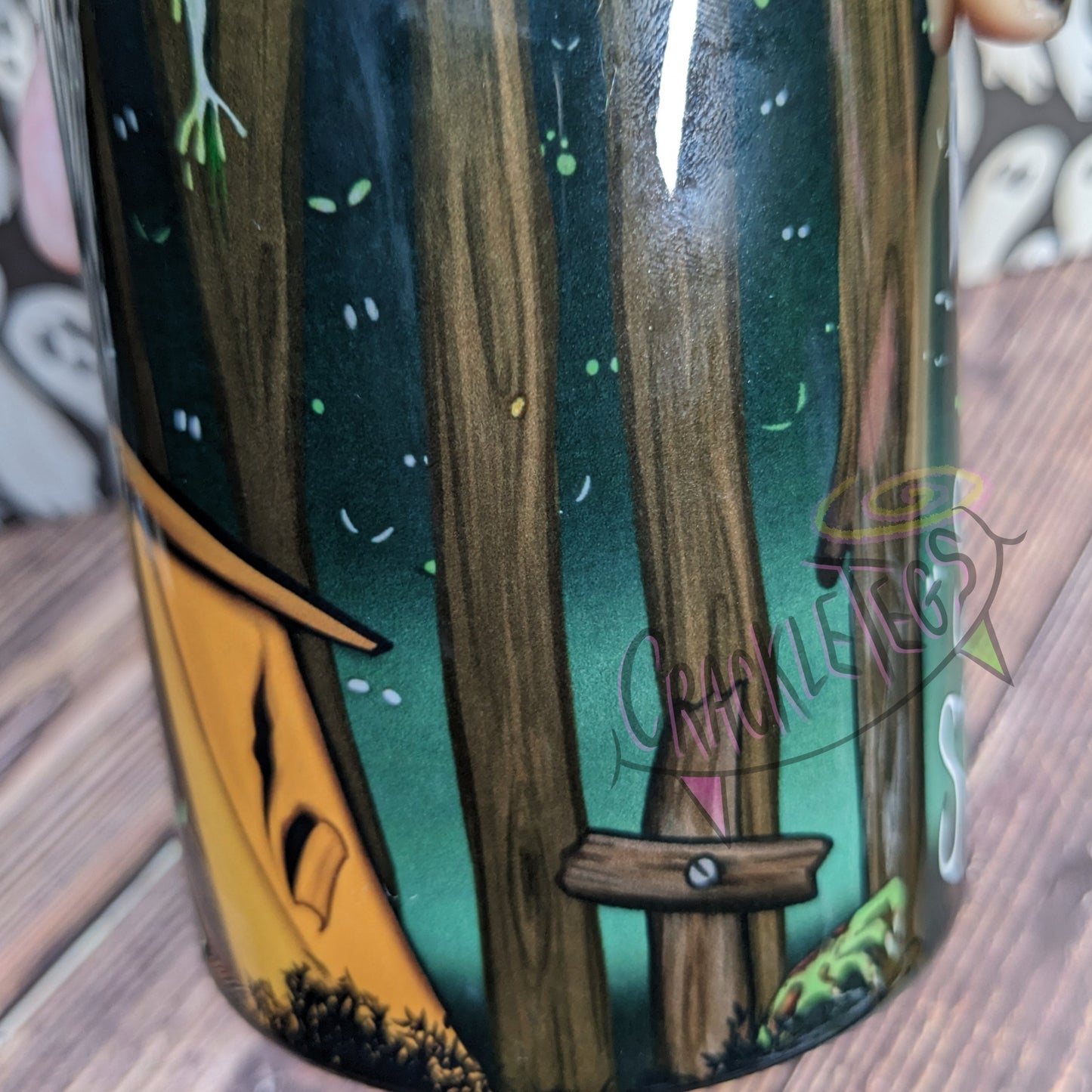 I love Scary Stories, Cryptid Mug. Hand Drawn CrackleTegs Original Design.