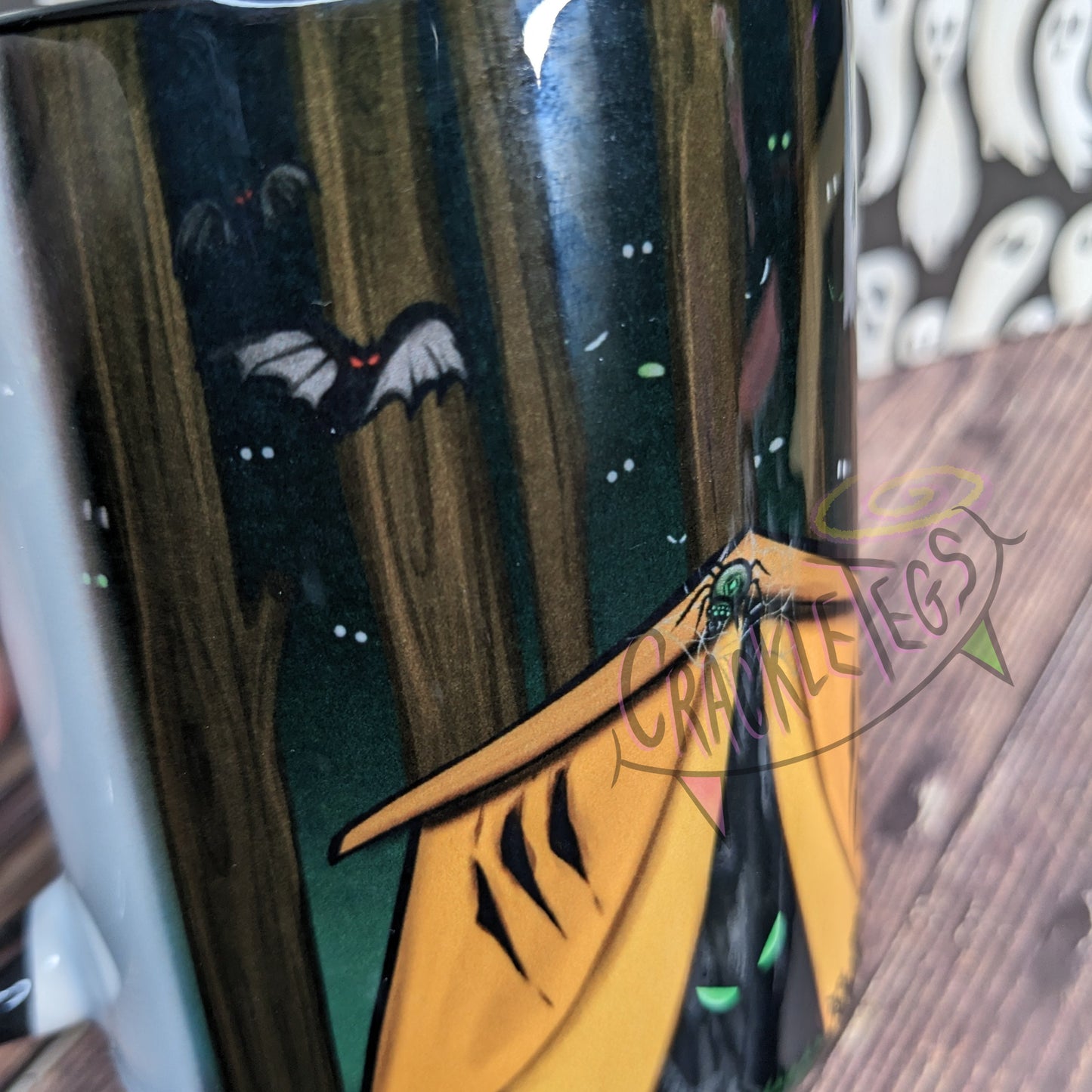 I love Scary Stories, Cryptid Mug. Hand Drawn CrackleTegs Original Design.