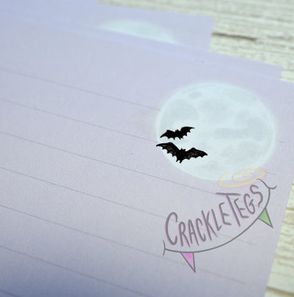 Haunted Mansion Writing Paper. 5 or 10 Sheets, Plain or Lined.