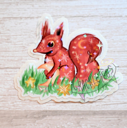 Vinyl Holographic Stickers, You Choose! 1 Original CrackleTegs Character.