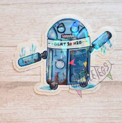 Vinyl Holographic Stickers, You Choose! 1 Original CrackleTegs Character.