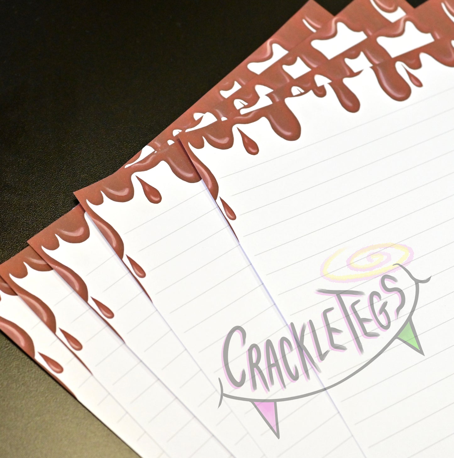 NEW! A4 Vampire Writing Paper, With Bite Holes! 5 or 10 Sheets, Plain or Lined.