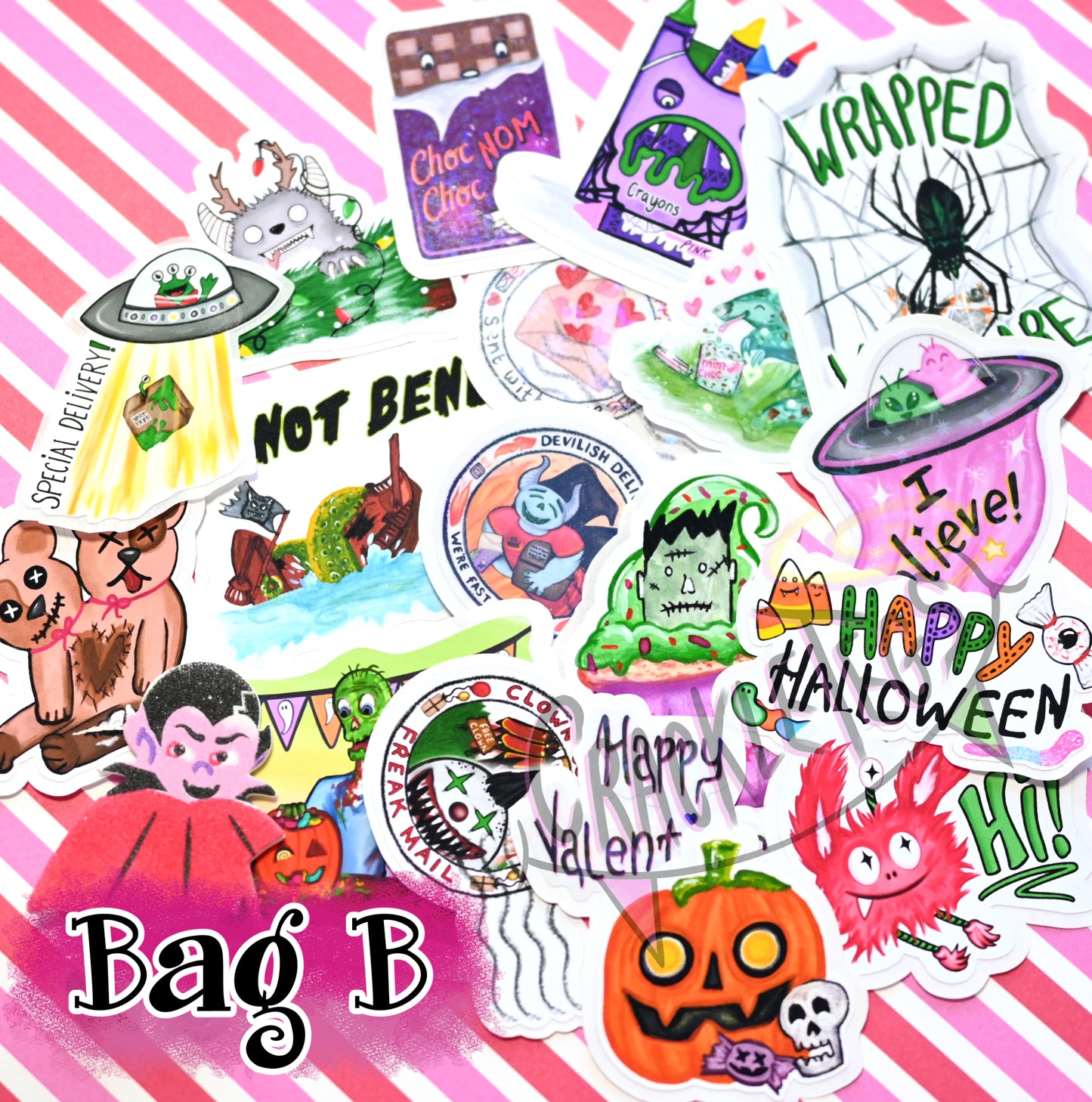 Mixed Flake Sticker Bags.