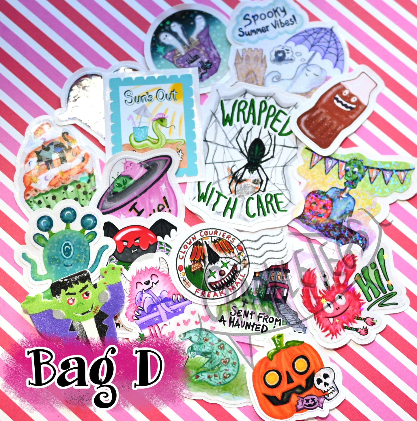 Mixed Flake Sticker Bags.