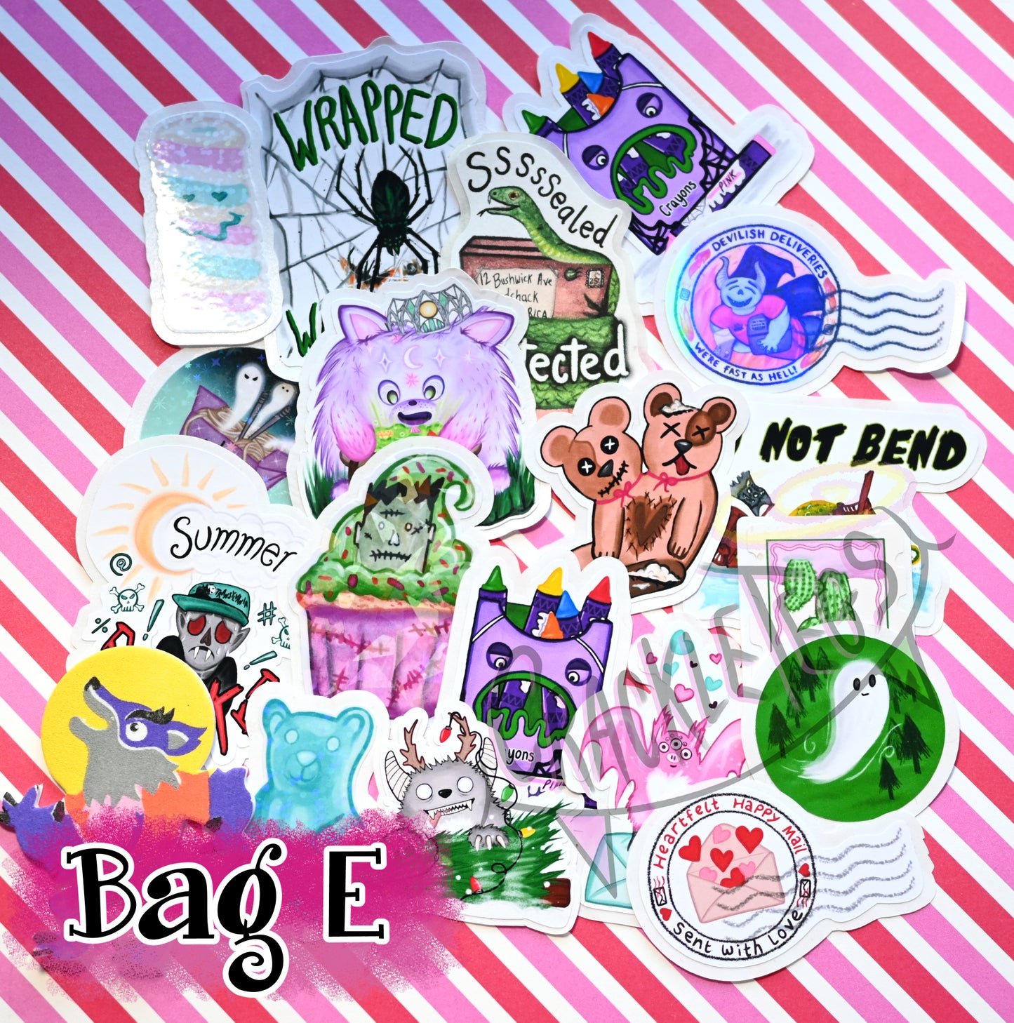 Mixed Flake Sticker Bags.