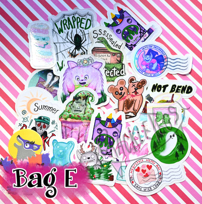 Mixed Flake Sticker Bags.
