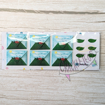 Ladybug Mini Adhesive Envelopes. Secret P.S note perfect for pen pals or scrapbooks!