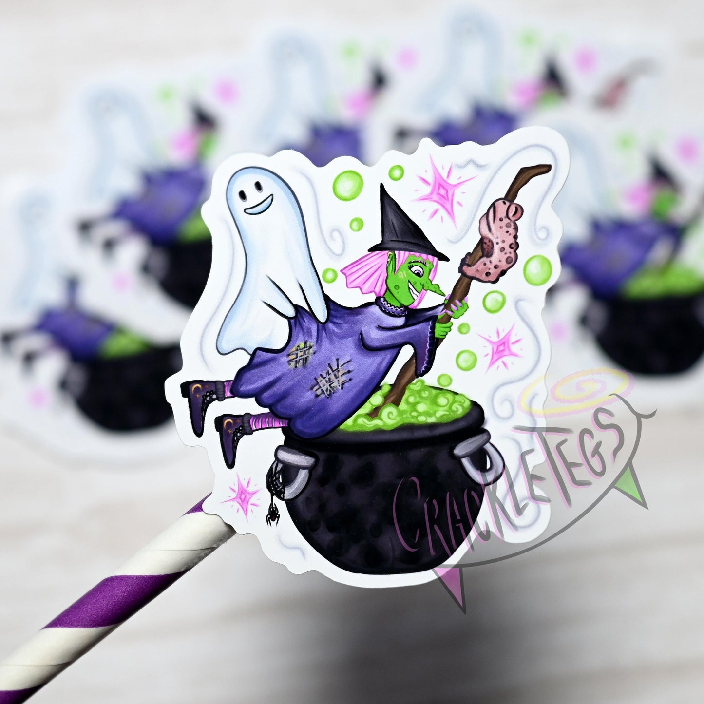 Witchykins & Friends Stickers, Pack of 6.