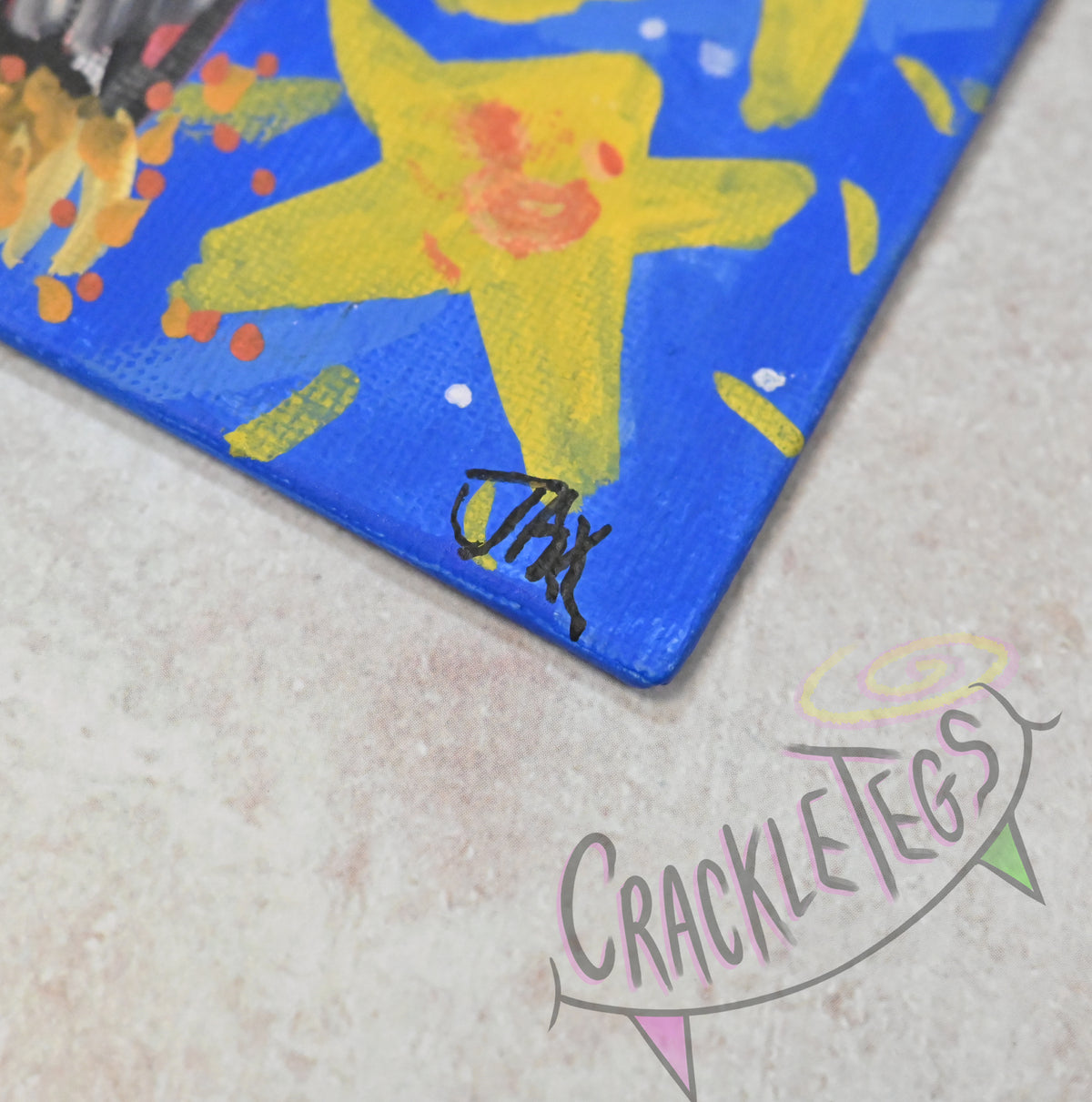Rocket Octopus Family, An Original Painting By Jaxon. All profits go to the MND association!