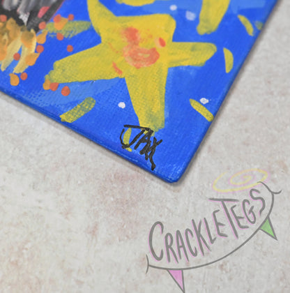 Rocket Octopus Family, An Original Painting By Jaxon. All profits go to the MND association!