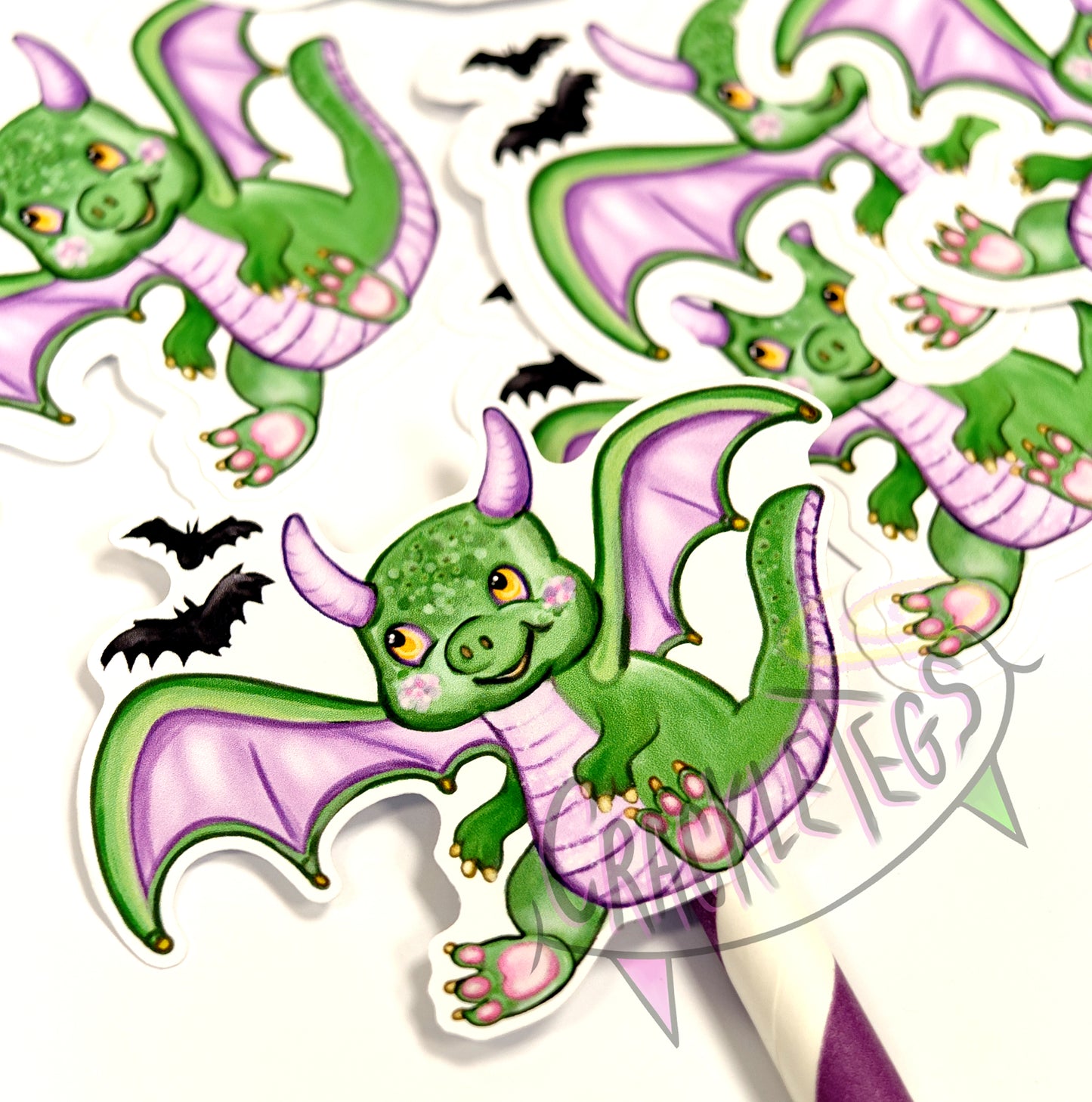 Nox My Little Dragon Stickers, Pack of 6.
