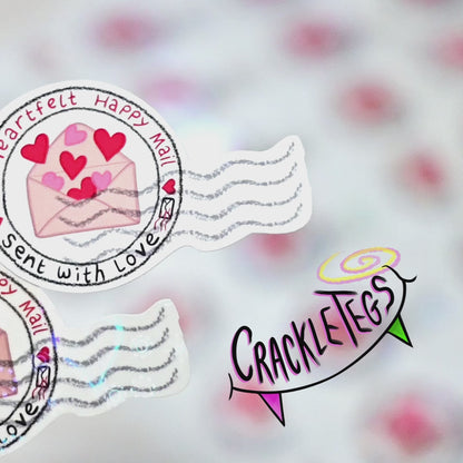 Heartfelt Stamp Stickers, Sheet of 21.