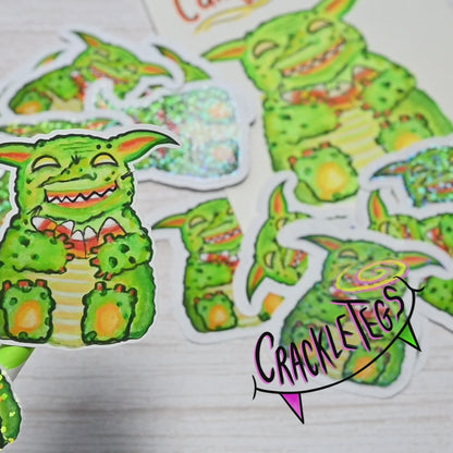 Colin the Candy Corn Goblin Stickers, Pack of 6.