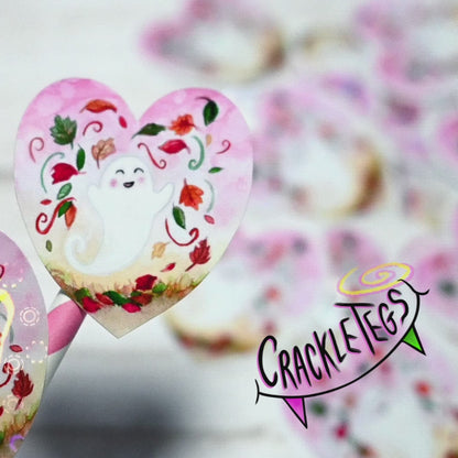 Happy Ghost Fall Ya'll, Autumn Stickers, Pack of 6.