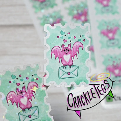 Pigney Mail Stamp Stickers, Sheet of 16.