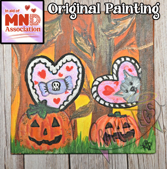 Autumn Happiness, An Original Painting. All profits go to the MND association! /