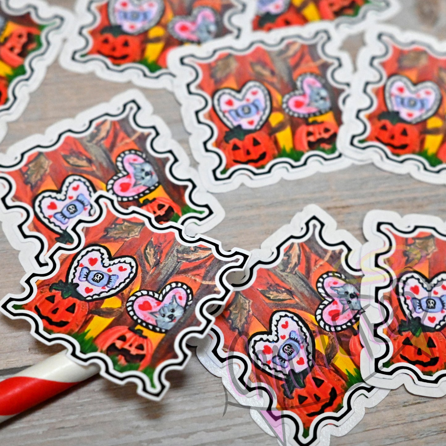 Halloween Autumn Fun Stickers, made for the MND association fundraiser.