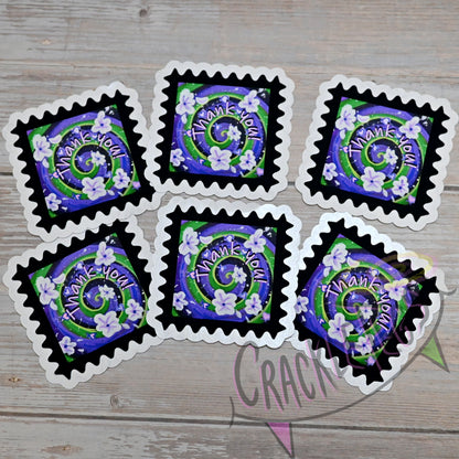 Thank you, Floral Swirl Stickers, made for the MND association fundraiser.