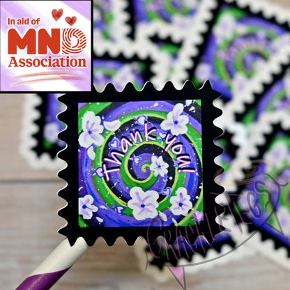 Thank you, Floral Swirl Stickers, made for the MND association fundraiser.